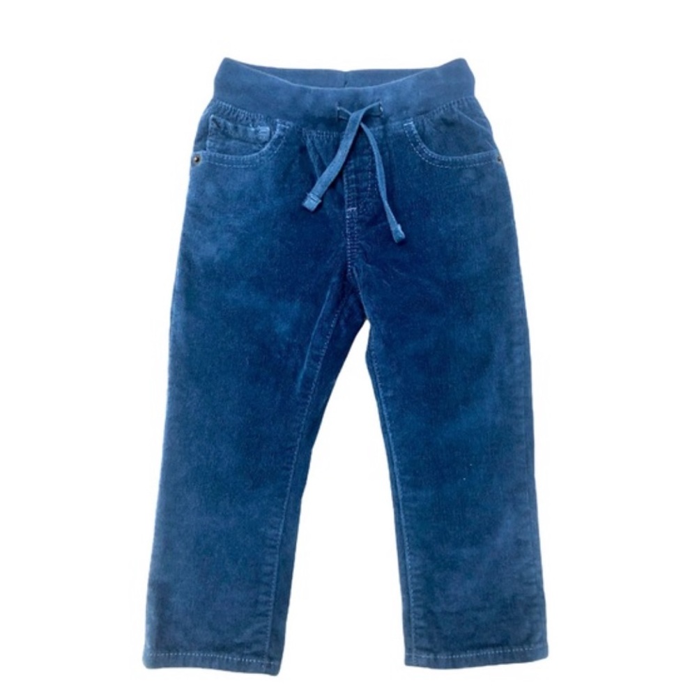 Gap Baby Blue Corduroy Pants & Love Patrol Long Sleeve Tee Shirt Set